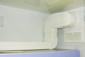 Установка воздуховода для кухонной вытяжки в Рощино